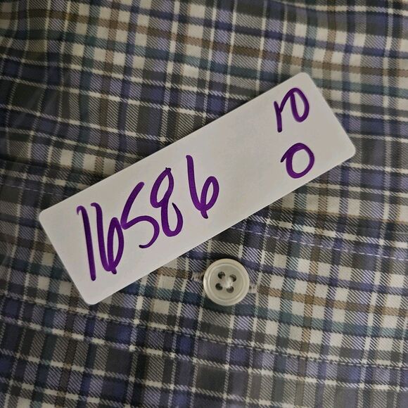 Faconnable Shirt Mens XXL Button Down Long Sleeve Plaid Casual Preppy‎ - Picture 10 of 10